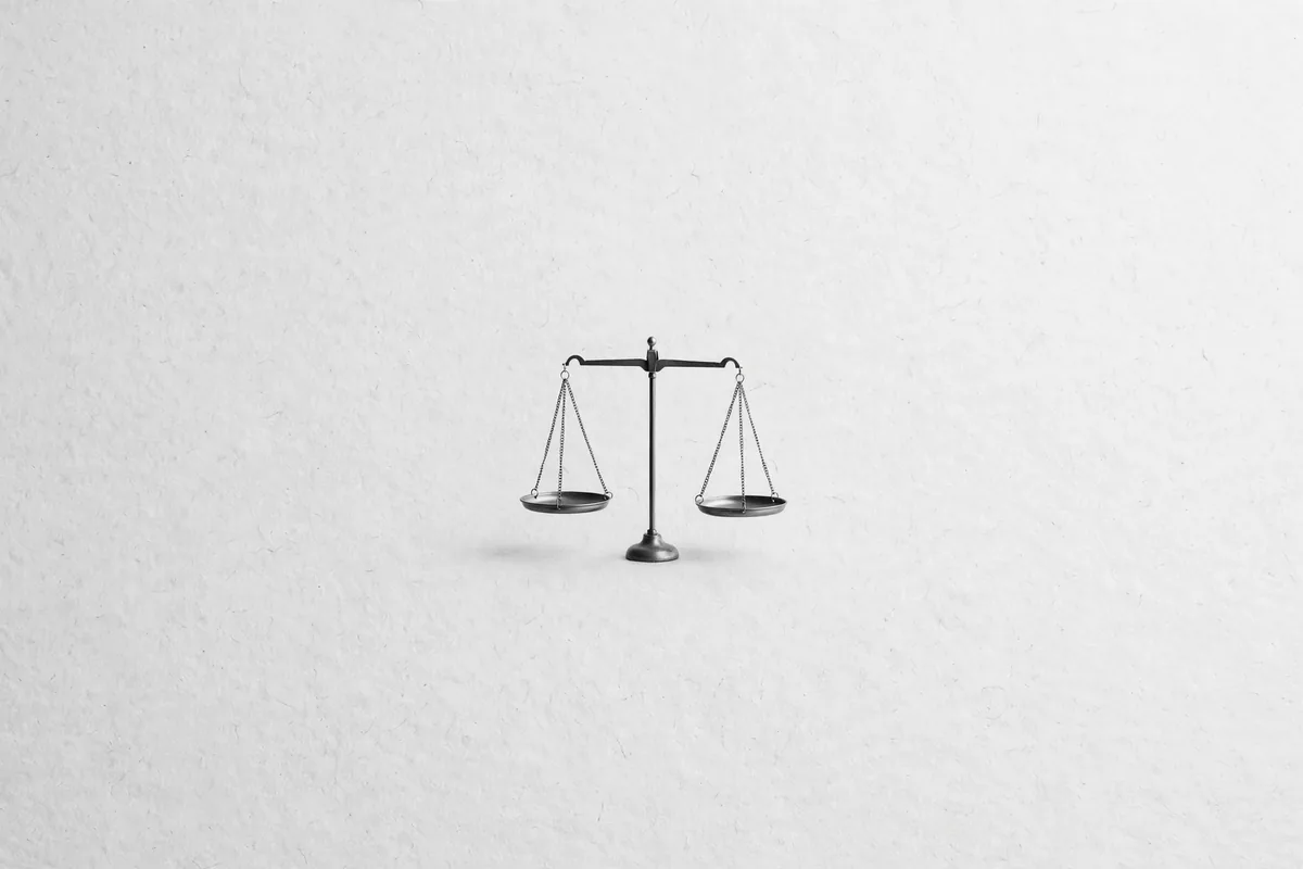 A small balance scale